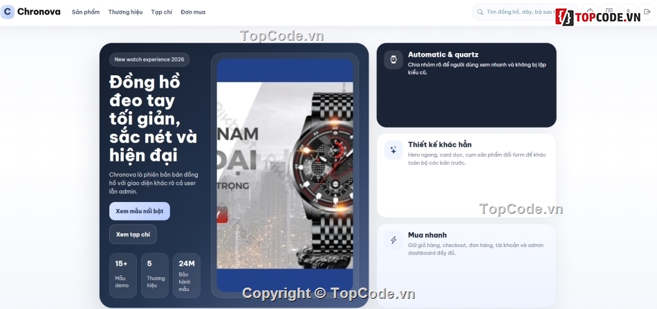đồ án php,bán đồng hồ,php mysql